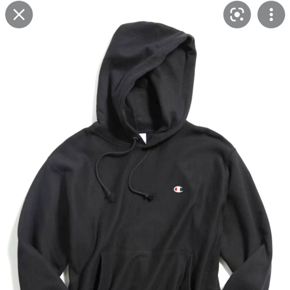 BRAND NEW WITH TAGS MENS BLACK CHAMPION HOODIE